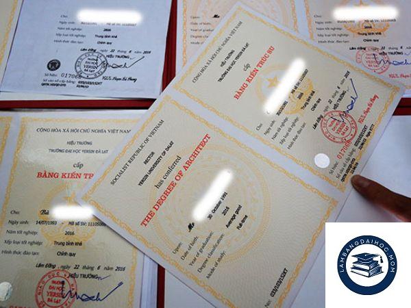 Làm bằng đại học kiến trúc